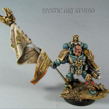 Ultramarines Standard Bearer by Benesz