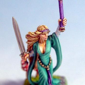 Bretonnian Sorceress by aku djinn