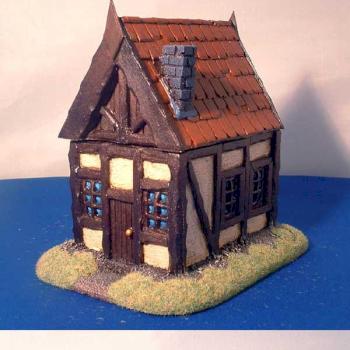 peasant cottage terrain piece by wattle and dobbs