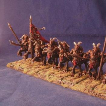 Chaos Centigors unit by Dogstarminis