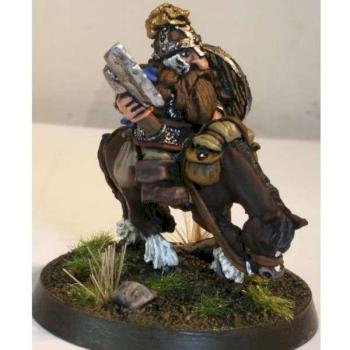 Gimli and his faithful pony - GW 1985 LotR Range by Arcturus