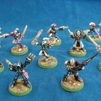 Eldar Harlequin Squad by Dogstarminis