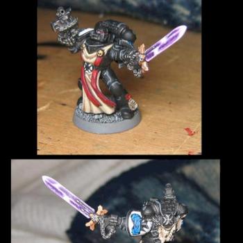 Black Templar with Powersword by mongoosejack