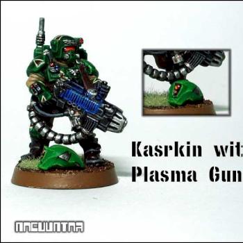 Imperial Guard Kasrkin with Plasma Gun by NeoHunter