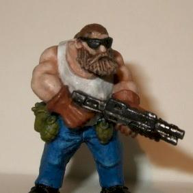Copplestone Biker 28mm by Byteknight