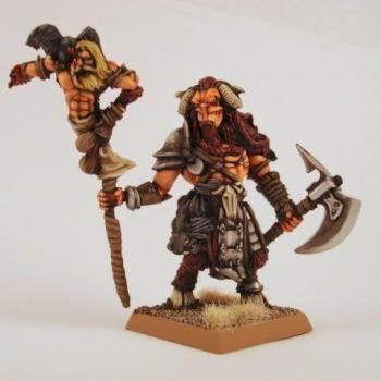 Warcrow Beastman Standard Bearer by Killshot