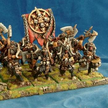 Chaos Khornegor unit by Dogstarminis