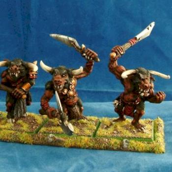 Khorne Minotaurs by Dogstarminis