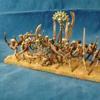 Khemri Archers regiment with Lich by Dogstarminis