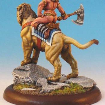Libby on Cat by Duff
