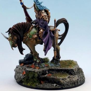 mounted standard bearer of Alahan by woks51