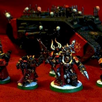 Undivided Chaos Lord and Chosen Retinue by Furry Jedath