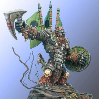 Chef orque noir - Black orc boss (new picture) by Naoned