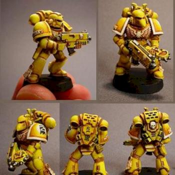 Imperial fist space marines by Caius