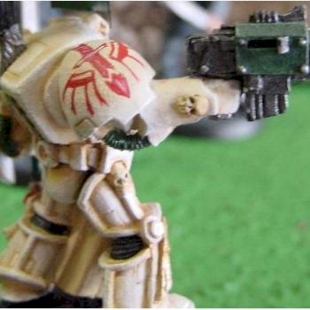 Detail shot on my Deathwing Captain by BlackJax
