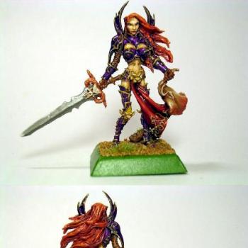 Lioness with purple armor by edomingox