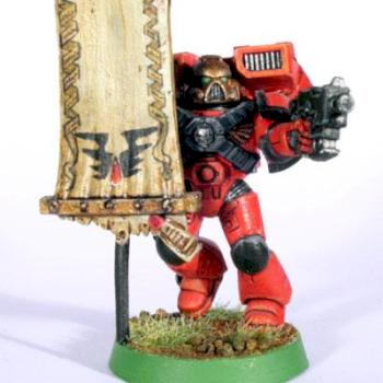 Blood Angel - Honor Guard - Standardbearer by Siberius