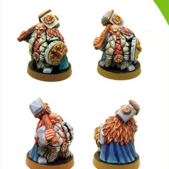 SMM 28mm Dwarf Hero unpainted resin by Scibor
