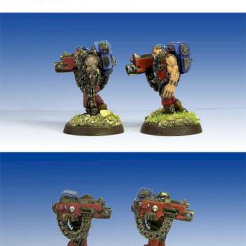 Servitors with heavy bolters by Alxin