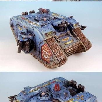 Warhammer 40K Ultramarines Land Raider by rene