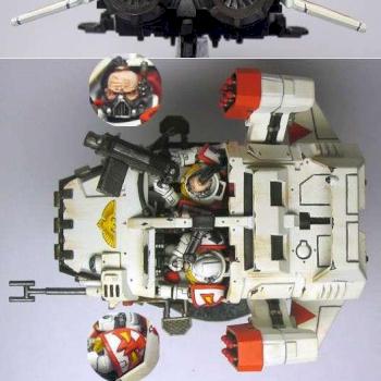 Space Marines White Scars Landspeeder by Rodger