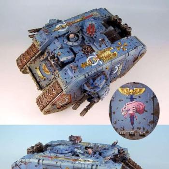Warhammer 40K Ultramarines Land Raider by rene