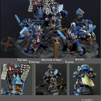 Marneus Calgar with Honor Guard by doubleT
