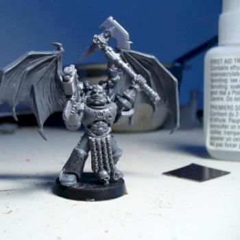 WIP Khorne Lord w/ Wings by miridigi