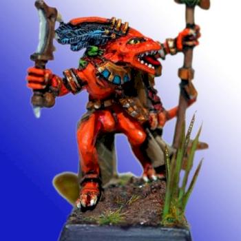 Lizarmen Skink Priest by DrStrangelove85