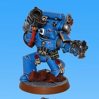 Ultramrine, II company, X devastator squad by milo