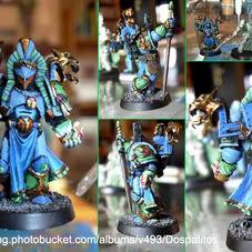 Warhammer 40k Tzeench Liutenant Conversion by Dospatitos