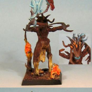 Dryad with forest spirit friends (OSL) by Tyneth