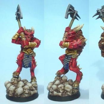 Khorne Bloodletters / Sanguinaires de Khorne by elfgidrungal