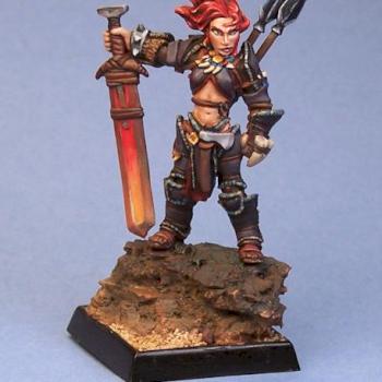Amiri, Female Barbarian by Minicreatures