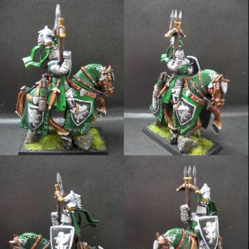 Warhammer Bretonnian Knight of Green Arrow by tinman755
