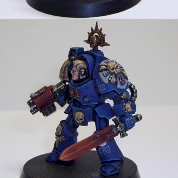 Terminator Sergeant Carinus of the Ultramarines by Rogan