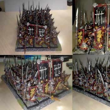 Dark elf warriors by aguilaramon