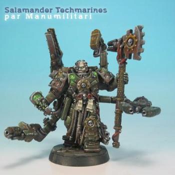 Salamander Techmarine - details by Manumilitari