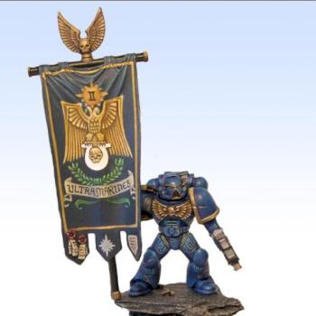 Space Marine Standard Bearer by Brokenblade