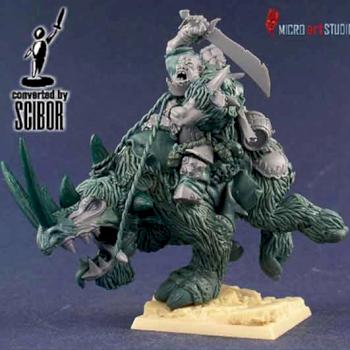 OGRE KINGDOMS Ogre Tyrant on Rhinox - converted by Scibor