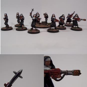 Nuns With Laser Guns Squad by llyrwj