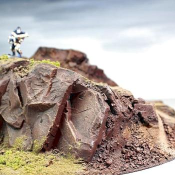 Rocky Cliff Hill by 3T Art