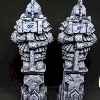 scenography statue estatuas DWARFS ENANOS AOS WARHAMMER by juanlurockerman