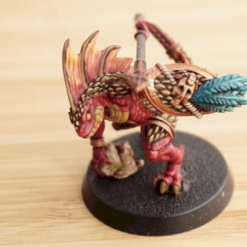 Skink with spear by Sov
