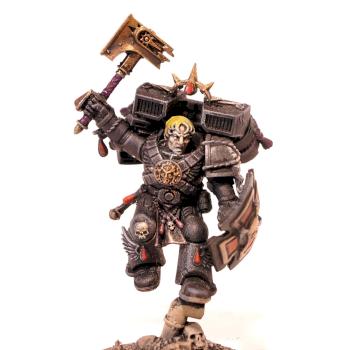 Slamguinius - Blood Angels Space Marine Captain with Jump Pack by Grim Factorum