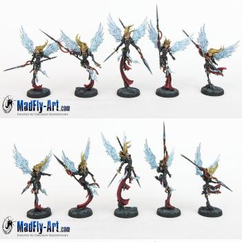 Sisters Angels Command Group by MadFlyArtStudio