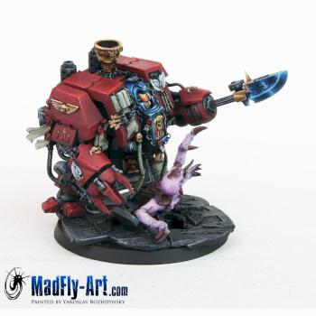 Blood Angels Librarian Dreadnought by MadFlyArtStudio