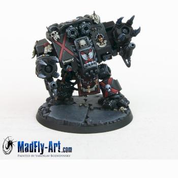 Blood Angels Death Company Dreadnought by MadFlyArtStudio