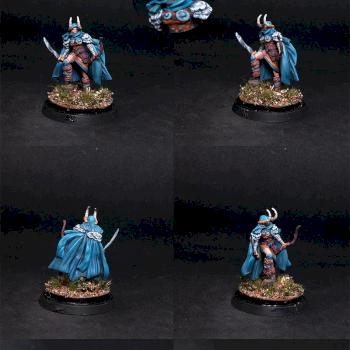 Village Attacks miniatures Female Hunter by belminiart