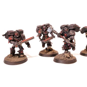 Blood Angels Death Company w/ Thunder Hammer + Jump Packs by Grim Factorum